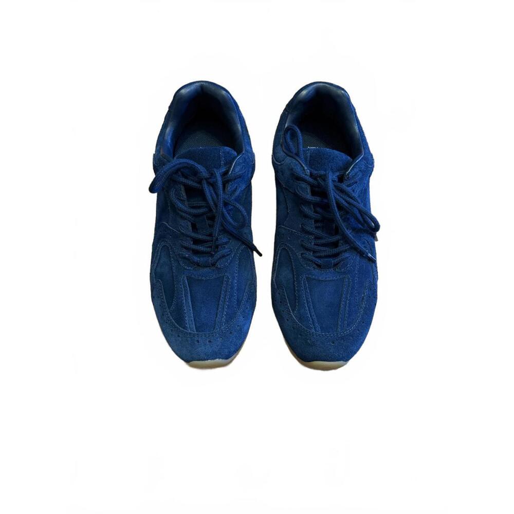 Jeffrey Campbell Women’s Sneakers Size 7 Navy Blue Suede Low Top Shoes